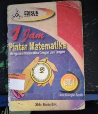 Image of 1 Jam Pintar Matematika Menguasai Dengan Jari Tangan