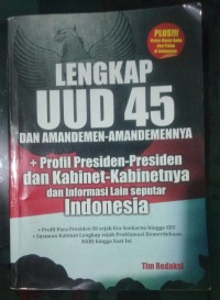 Image of Lengkap UUD 45 dan Amandemen-Amandemennya