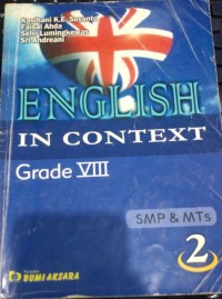 Image of English in Context Grade VIII