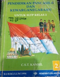 Image of Pendidikan Pancasila dan Kewarganegaraan Untuk SLTP Kelas 2
