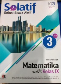 Image of SOLATIF: Matematika untuk SMP/MTs Kelas IX