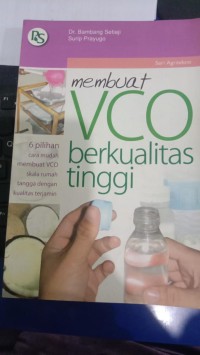 Image of Membuat VCO berkualitas tinggi