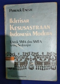 Image of Ikhtisar Kesusateraan Indonesia Modern
